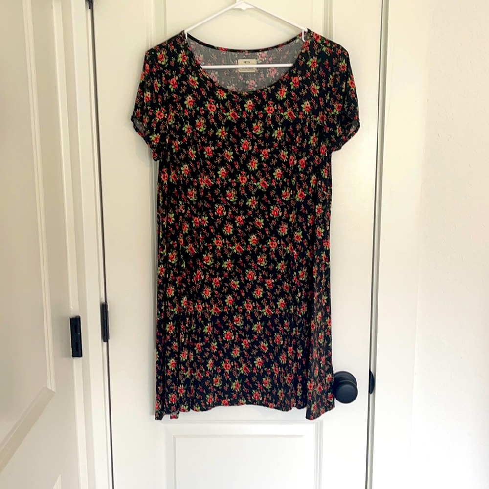 Pins and Needles floral babydoll dress, size large,